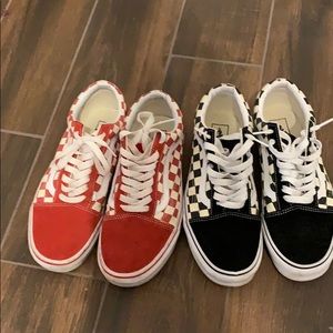 Two pairs of vans.